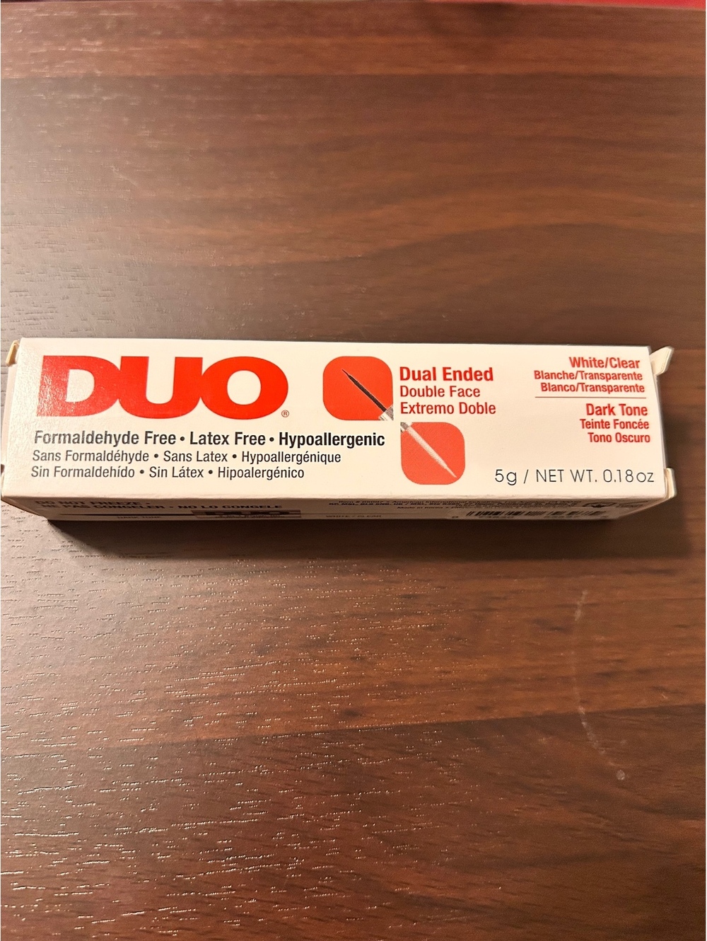 DUO Dual Ended Adhesive Glue for Eyelashes - White/Clear & Dark Tone